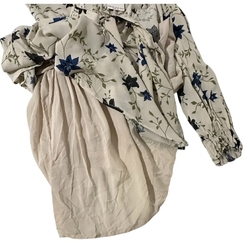 NWT Free People Lighten Up Floral Long Sleeve Mini Dress (M)
